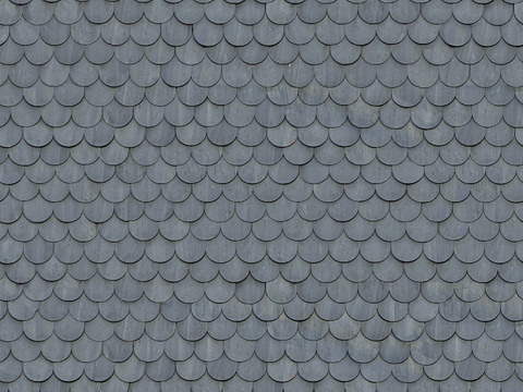 Grey Roof Tile Cement Tile Asphalt Tile Fish Scale Tile