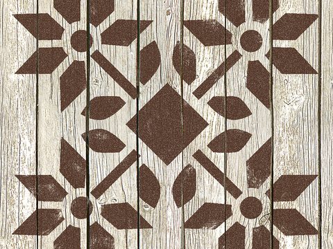 Seamless Geometric Decorative Parquet Textured Wood Floor