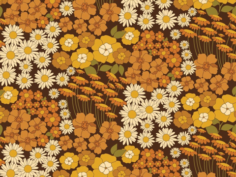 Pastoral Flower Cloth Pattern