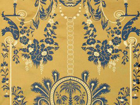 European-style floral cloth