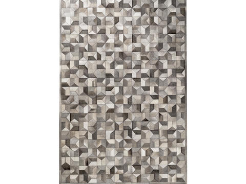 gray geometric carpet