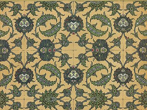 European-style floral cloth pattern