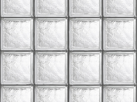 white glass brick