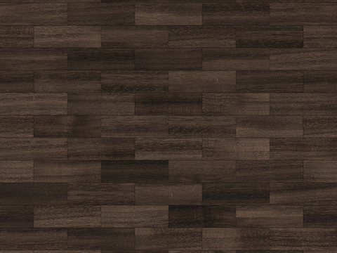 Seamless dark parquet wood composite floor