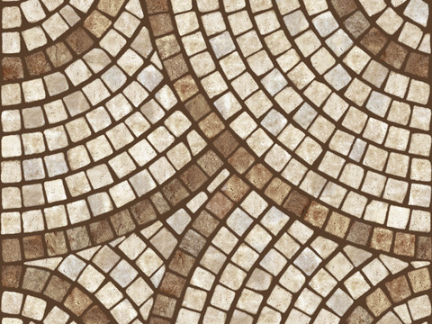 seamless beige round mosaic ceramic marble mosaic