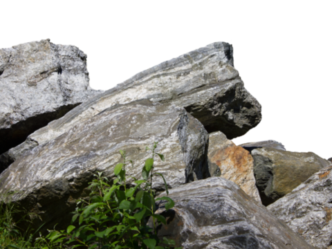 Buckle-free material stone rockery