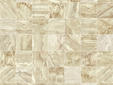 Seamless Beige Marble Mosaic