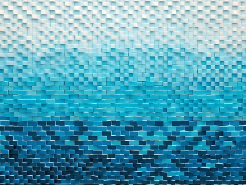 Blue gradient abstract bump mosaic