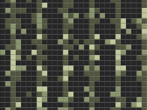 Seamless black olive green jump color small square brick ceramic mosaic