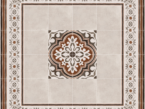 Seamless European style retro cement concrete stone geometric mosaic pattern ceramic tile tile floor tile wall tile