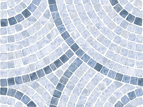 seamless blue shaped mosaic ceramic marble mosaic