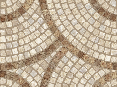 seamless beige round mosaic ceramic marble mosaic