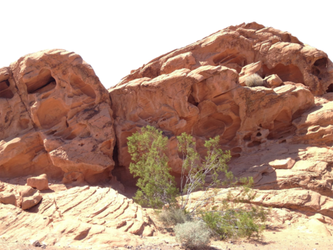 Buckle-free material stone rockery