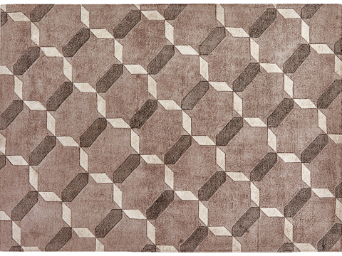 Buckle-free modern simple pattern carpet