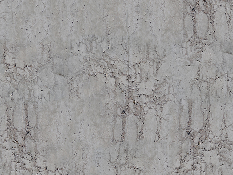 Seamless gray old damaged concrete cement wall ground