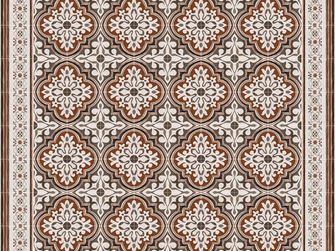 Seamless European style retro cement concrete stone geometric mosaic pattern ceramic tile tile floor tile wall tile