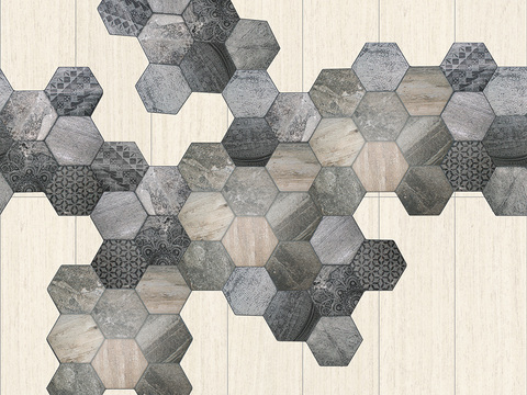 Seamless retro hexagonal marble stone geometric patchwork pattern ceramic tile tile antique tile floor tile wall tile