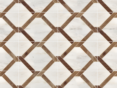 Seamless Modern Marble Stone Geometric Splicing Parquet Pattern Tile Floor Tile Wall Tile