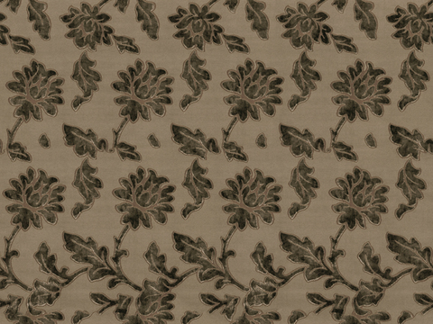 Seamless Brown Crushed Pattern Velvet Cloth Fabric