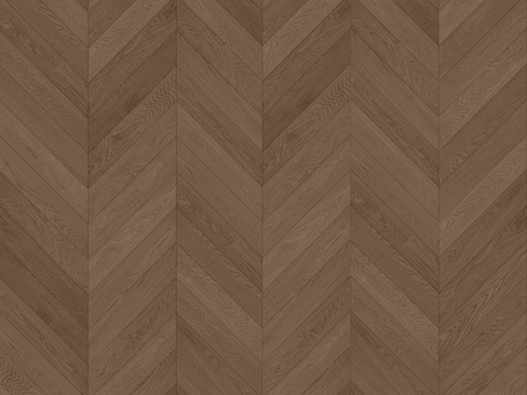 Seamless walnut fishbone wood floor