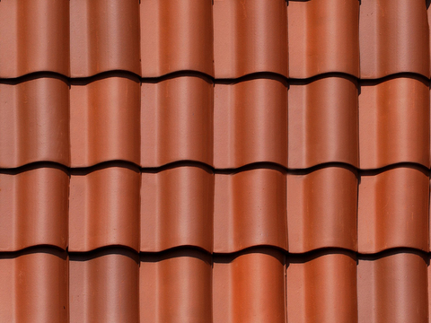 Seamless villa building roof clay ceramic tiles