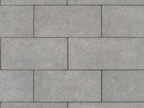 Landscape outdoor I-shaped gray square brick cement brick outdoor brick staggered brick