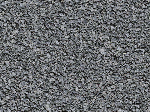 Outdoor cobblestone gravel ground