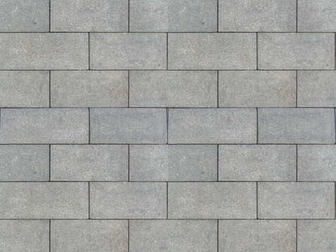 Landscape outdoor I-shaped gray square brick