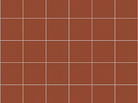 Modern Brick Red Solid Color Check Brick