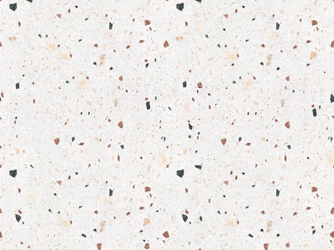 Seamless creamy-white terrazzo 0251