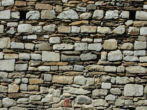 Stone brick wall