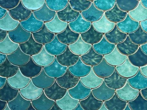 mosaic tile fish scale tile tile tile mosaic antique tile 0227