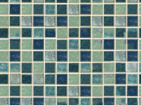 seamless bathroom pool blue mosaic tile stone square plaid tile patchwork floor tile wall tile