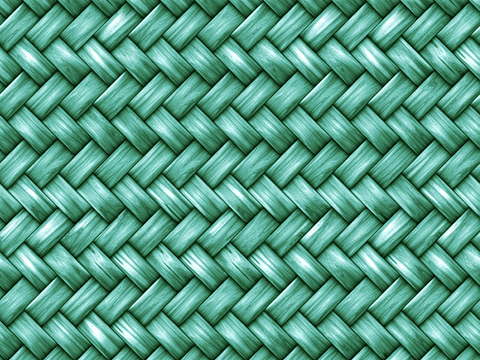 Seamless green rattan rattan bamboo weave