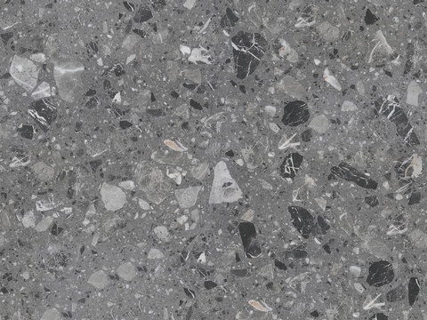 Seamless gray large grain terrazzo 5109