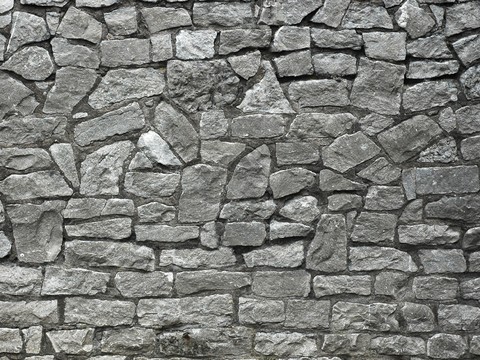 Stone brick wall