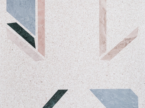 colored terrazzo