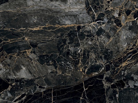 McCoffey black gold-grain marble 0726