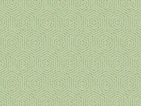 Seamless green hexagonal geometric texture carpet