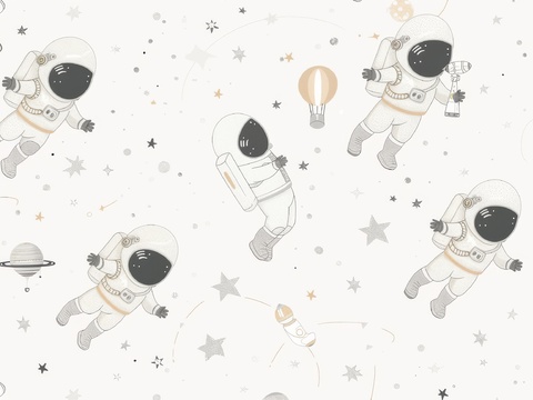 Children's Room Space Wallpaper