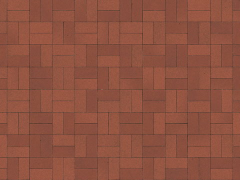 Seamless brick red permeable brick_concrete brick_Tian Zi brick_pedestrian brick_cement floor tile 1