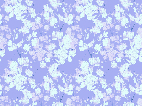 Seamless Blue Tie Dye Flower Wallpaper Wallpaper