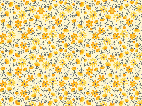 Seamless yellow flower wallpaper wallpaper