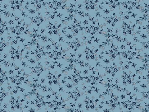 Seamless gray blue floral wallpaper wallpaper