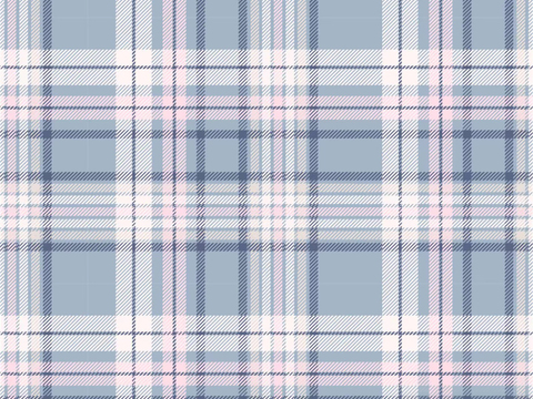 Seamless blue and pink plaid