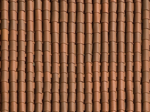 Roof tile piece red tile cement tile