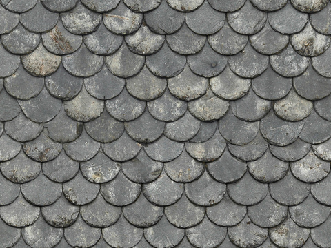 Fish scale art three-dimensional brick fish scale tile