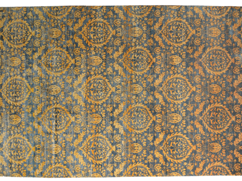 Buckle-free European classical retro distressed medieval carpet