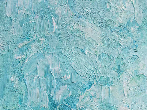 Seamless blue abstract texture oil painting