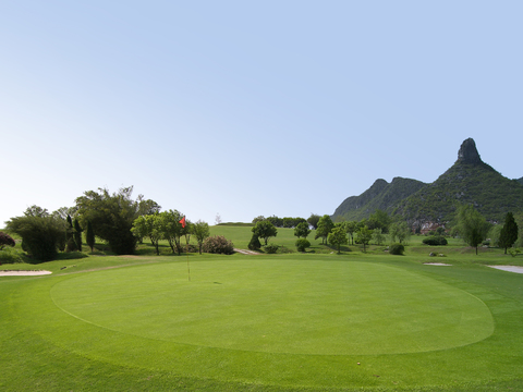 Outdoor Park Lawn Blue Sky White Clouds Exterior